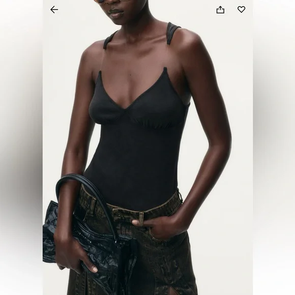 NWT GLENN MARTENS H&M RIBBED TANK TOP - Picture 2 of 5